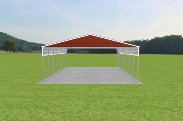 3 Car Carport 26 x 35 x 10 - Image 2