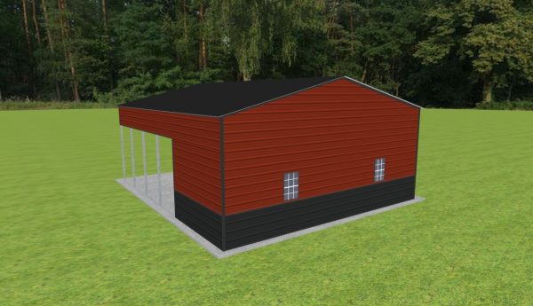 Carport with Storage 26 x 30 x 11 - Image 3