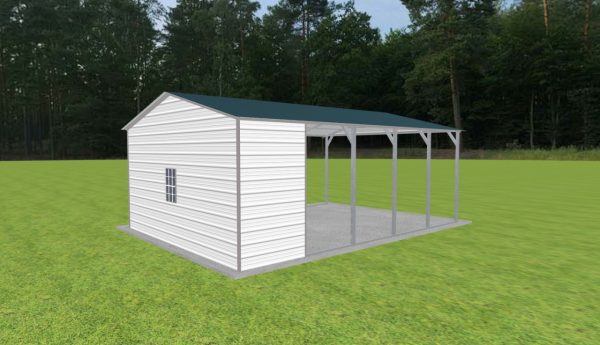 Carport with Storage 18 x 25 x 9 - Image 3