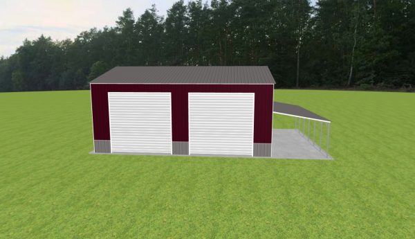 Garage with Lean To 32 x 40 x 16 - Image 4