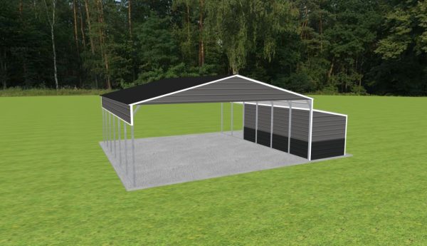 Carport with Storage 28 x 30 x 10 - Image 5