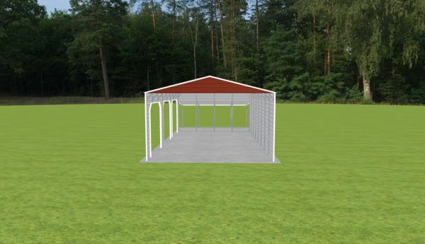 3 Car Carport 22 x 40 x 12 - Image 4