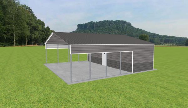 Carport with Storage 30 x 30 x 9