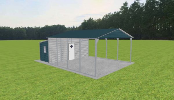 Carport with Storage 20 x 20 x 9 - Image 2