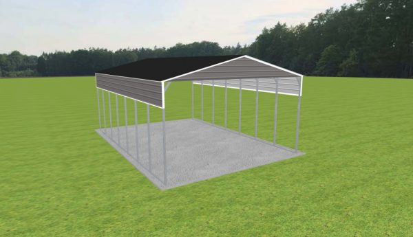 2 Car Carport 24 x 35 x 13