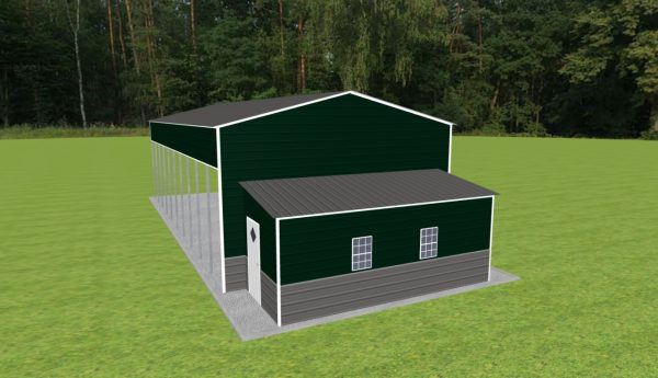 Carport with Storage 24 x 50 x 14 - Image 2