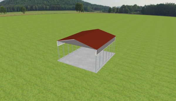 3 Car Carport 28 x 30 x 14 - Image 4