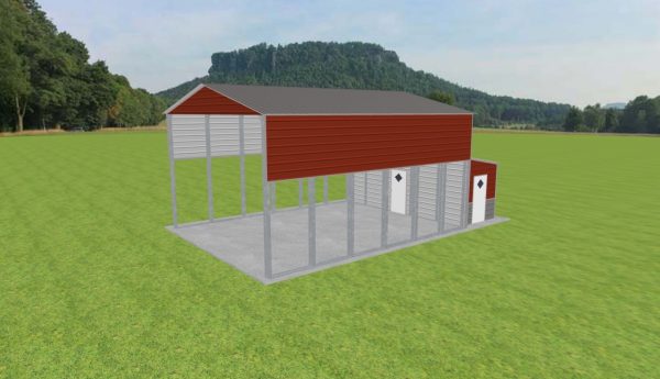 Carport with Storage 24 x 30 x 15