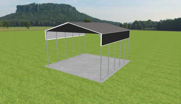 2 Car Carport 24 x 25 x 14