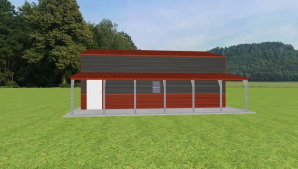 Garage with Lean To 24 x 30 x 11 - Image 2