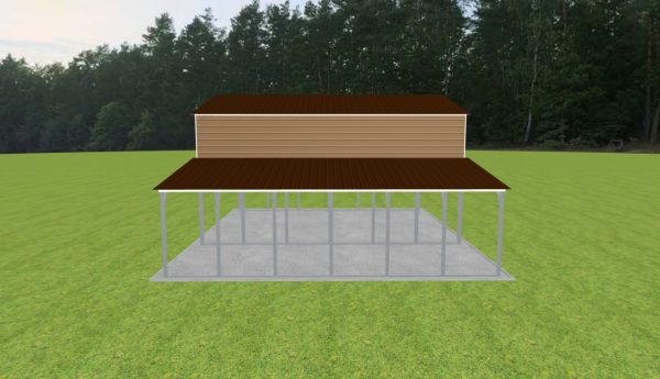 2 Car Carport 24 x 30 x 15 - Image 4