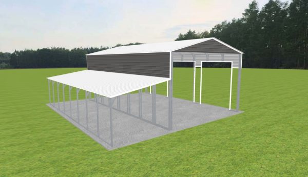 3 Car Carport 24 x 40 x 15 - Image 2