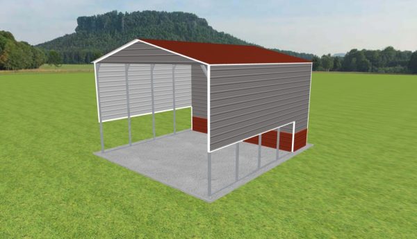 Carport with Storage 22 x 25 x 14 - Image 3