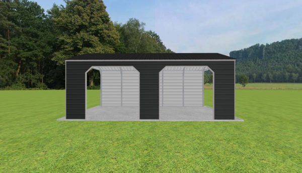 2 Car Carport 20 x 25 x 9 - Image 2