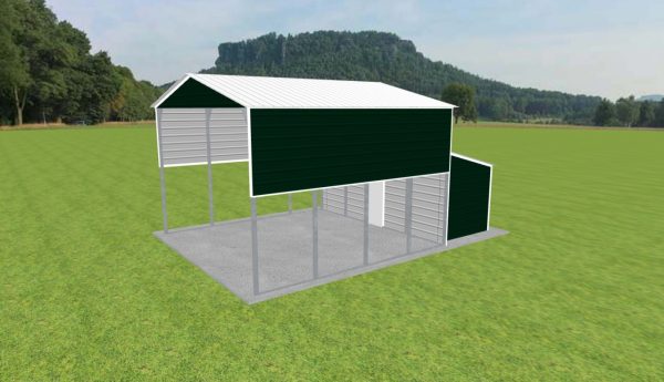 Carport with Storage 20 x 20 x 13