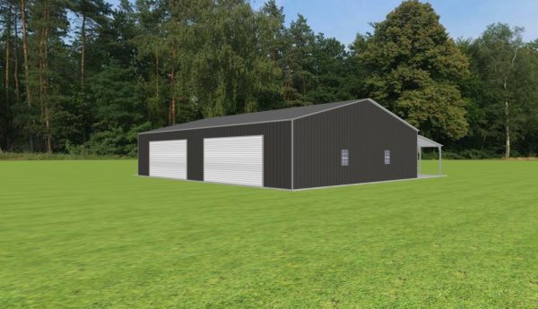 Garage with Lean To 38 x 50 x 10