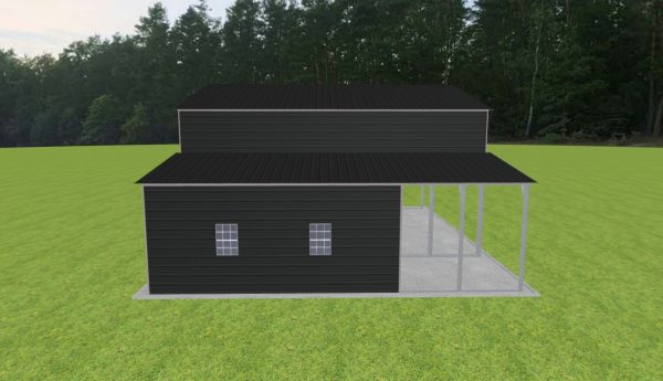 Carport with Storage 28 x 30 x 15 - Image 3