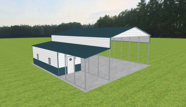 Carport with Storage 28 x 40 x 14