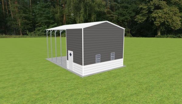 Carport with Storage 18 x 30 x 14 - Image 3