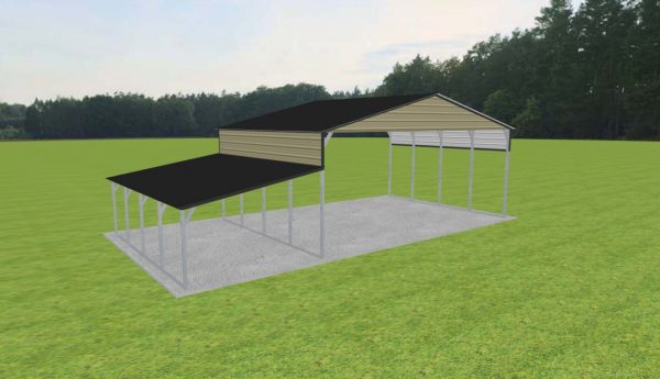 3 Car Carport 28 x 20 x 11