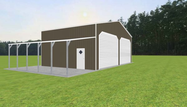 Garage with Lean To 38 x 25 x 14 - Image 2