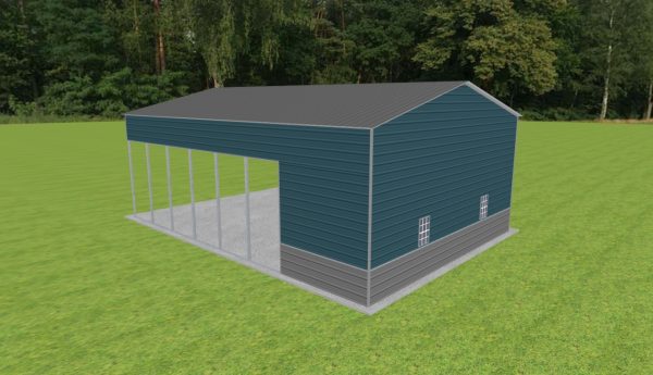 Carport with Storage 28 x 40 x 14 - Image 3