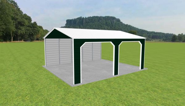 2 Car Carport 22 x 25 x 10