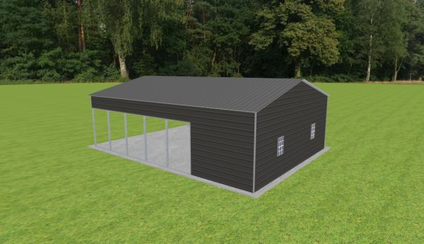 Carport with Storage 26 x 35 x 10 - Image 3