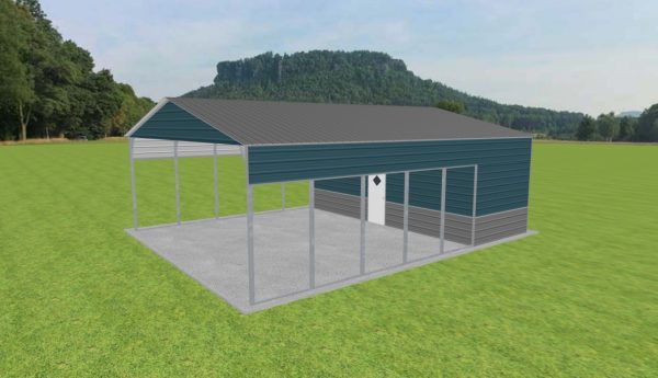 Carport with Storage 28 x 35 x 11