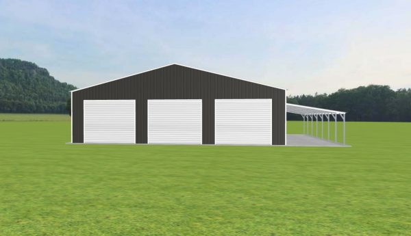 Garage with Lean To 48 x 35 x 12 - Image 2