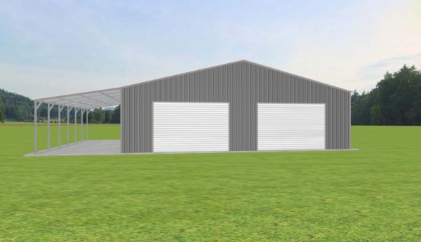 2 Car Garage with Lean To 38 x 30 x 10 - Image 3