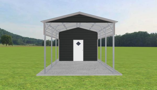 Carport with Storage 12 x 20 x 9 - Image 2