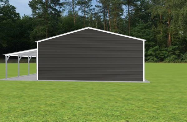 2 Car Garage with Lean To 24 x 20 x 9 - Image 5