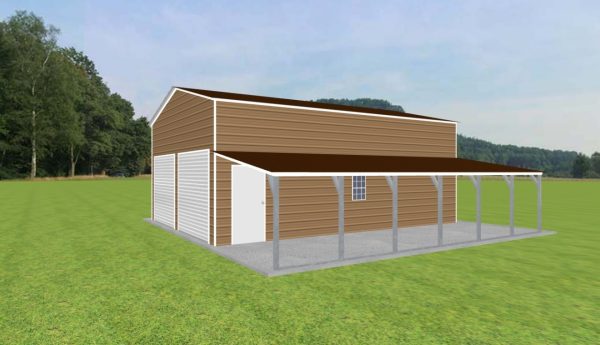 Garage with Lean To 22 x 30 x 12 - Image 2