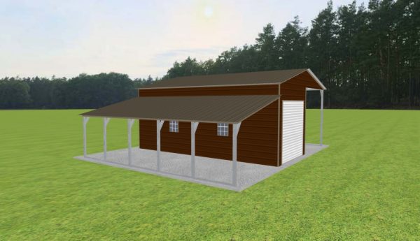 Carport with Storage 20 x 24 x 10 - Image 2