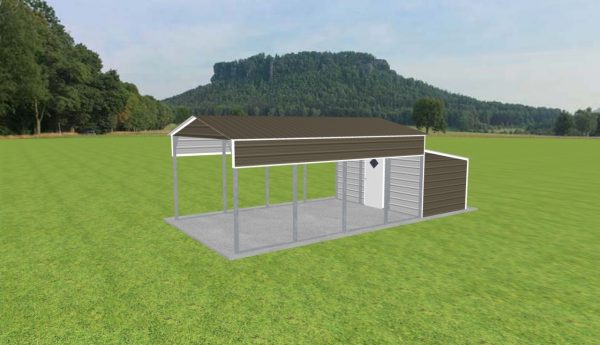 Carport with Storage 14 x 22 x 9