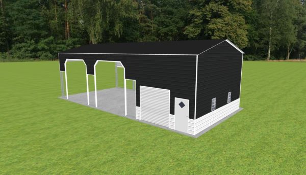 Carport with Storage 24 x 50 x 15 - Image 2