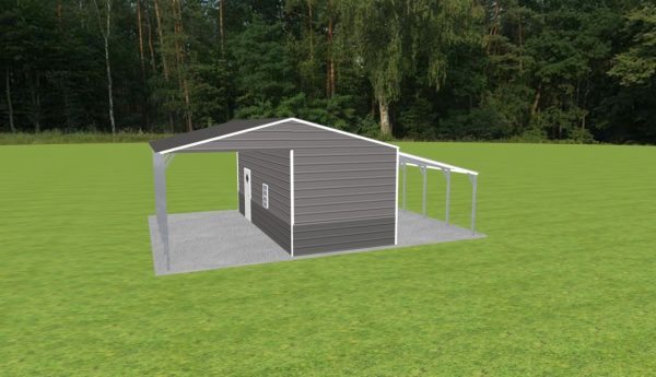 Carport with Storage 22 x 24 x 10 - Image 5