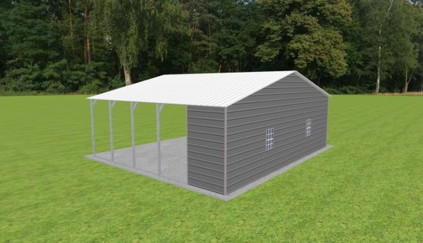 Carport with Storage 30 x 25 x 9 - Image 3