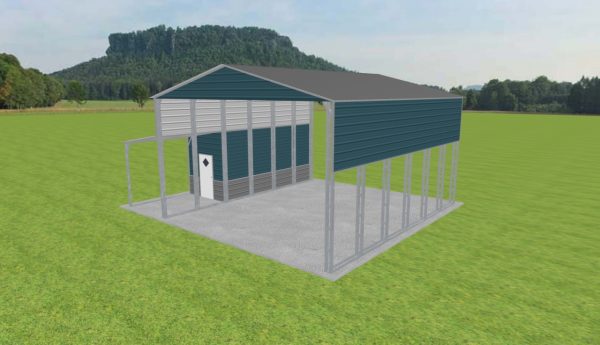 Carport with Storage 26 x 30 x 15 - Image 4