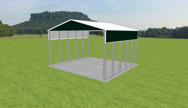 3 Car Carport 28 x 25 x 15