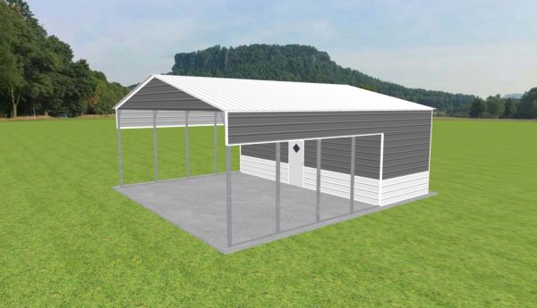 Carport with Storage 28 x 30 x 11