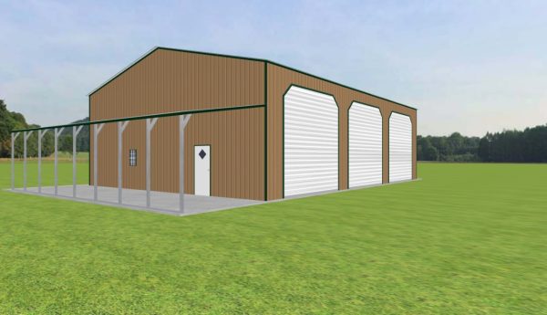 Garage with Lean To 40 x 55 x 16 - Image 2