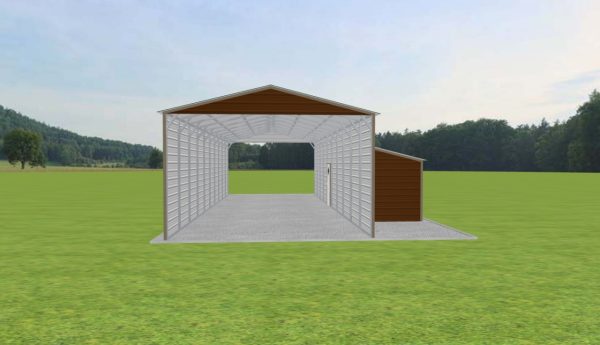 Carport with Storage 18 x 50 x 11