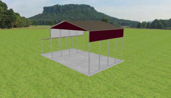 2 Car Carport 24 x 20 x 14 - Image 3