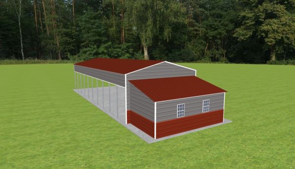 Carport with Storage 20 x 50 x 11 - Image 2