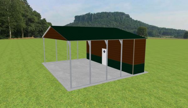 Carport with Storage 30 x 25 x 11