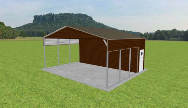 Carport with Storage 24 x 20 x 10