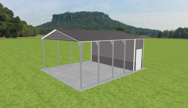 Carport with Storage 20 x 25 x 10