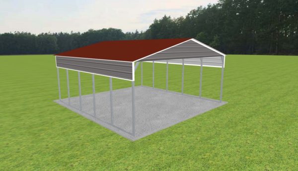 2 Car Carport 24 x 25 x 10